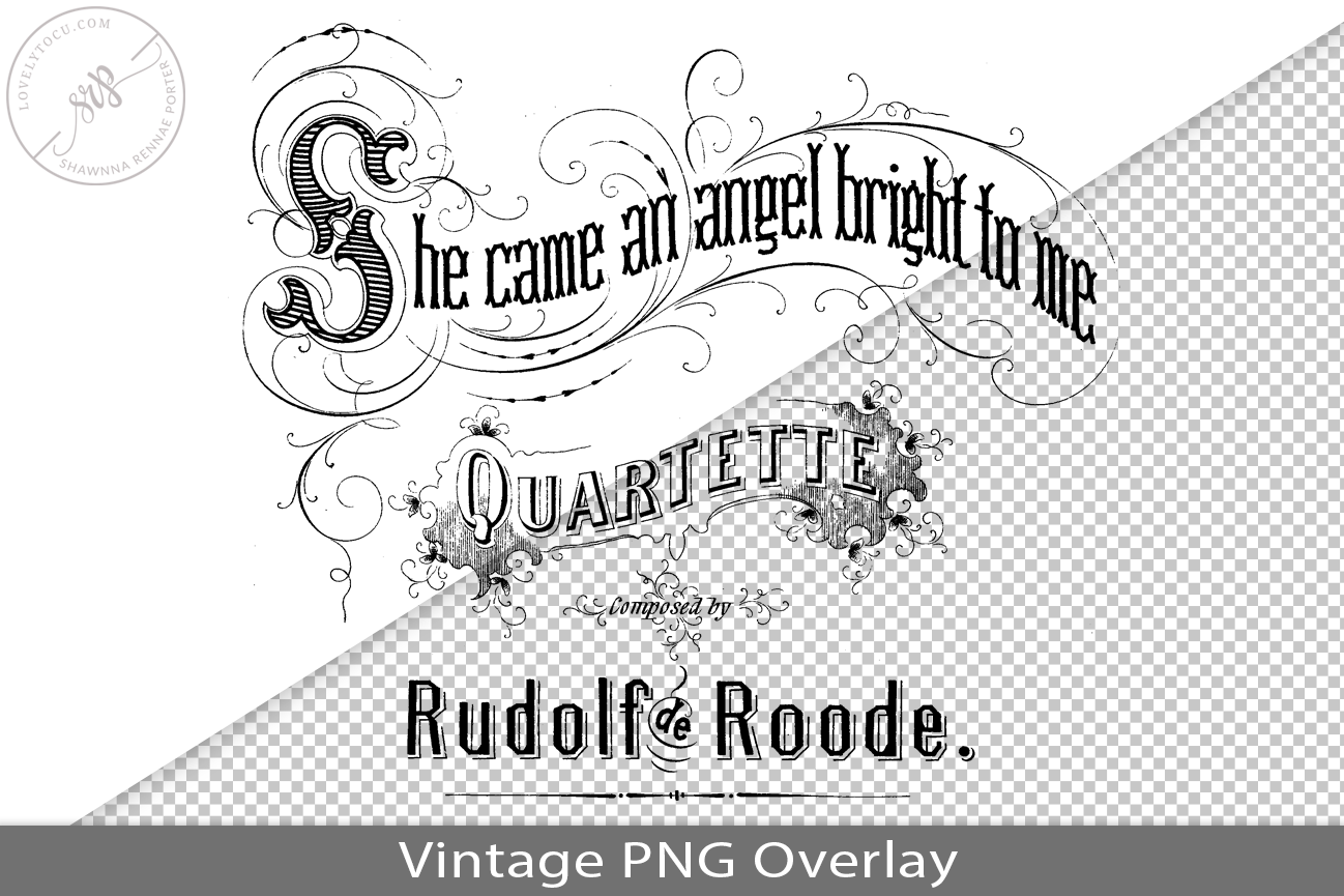 Vintage Song Book Cover PNG Overlay