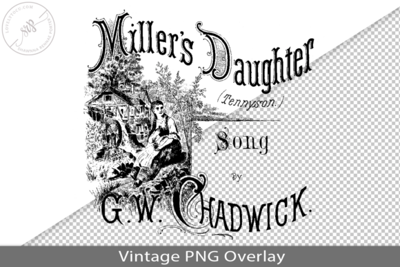 Vintage Song Book Cover PNG Overlay