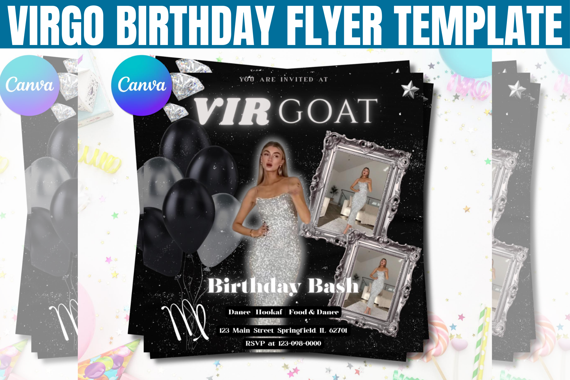 Virgo Birthday Flyer, VIR-GOAT Flyer