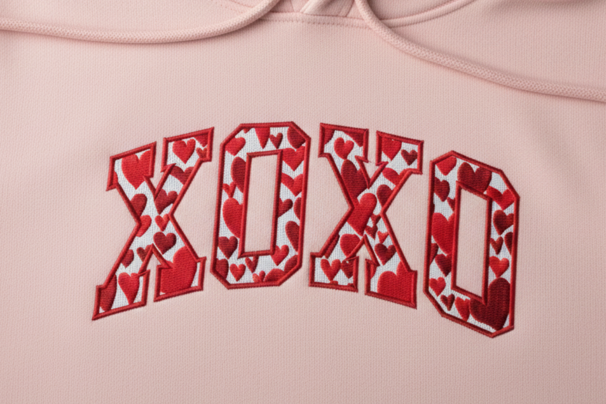 XOXO Valentine’s Day Embroidery Design
