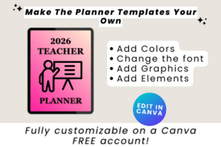 2026 Teacher Planner Canva Template Graphic by DIGITAL PRINT BOX ...