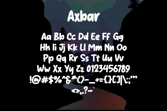 Axbar Font - Preview 1