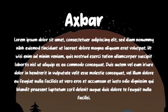 Axbar Font - Preview 2