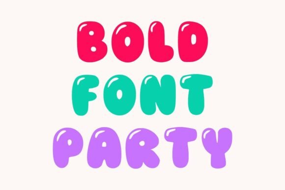 Balloon Bubble Font - Preview 1