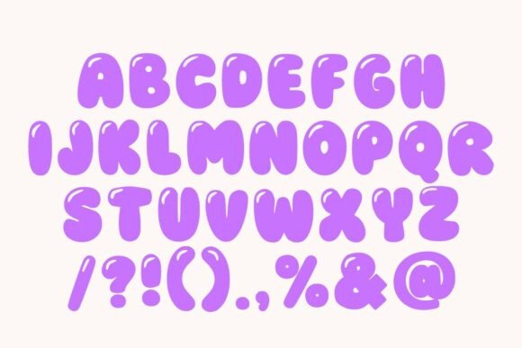 Balloon Bubble Font - Preview 4