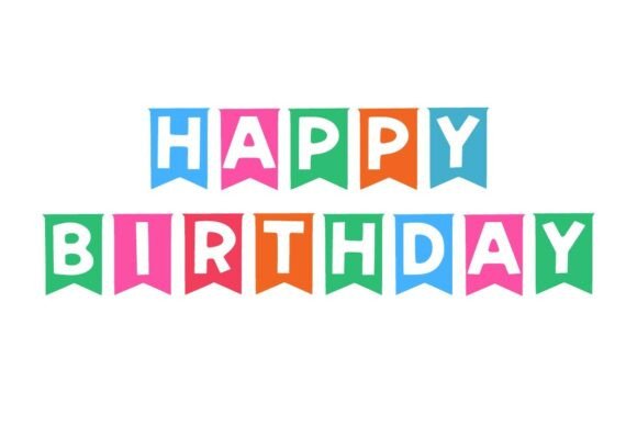 Banner Party Font PNG with transparent background - Preview 1