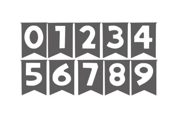 Banner Party Font PNG with transparent background - Preview 2