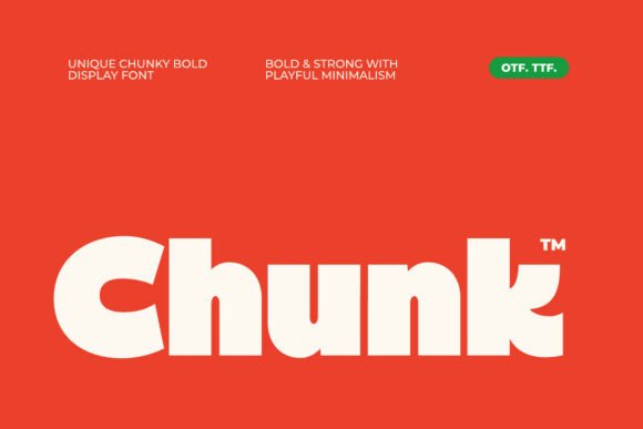Chunk Font by Matsero · Creative Fabrica font preview