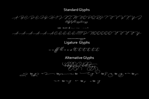 Contract Sign Font - Preview 1