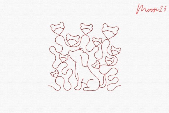 Dog Bone Outline Art