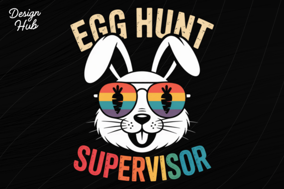Egg Hunt Supervisor PNG, Funny Easter