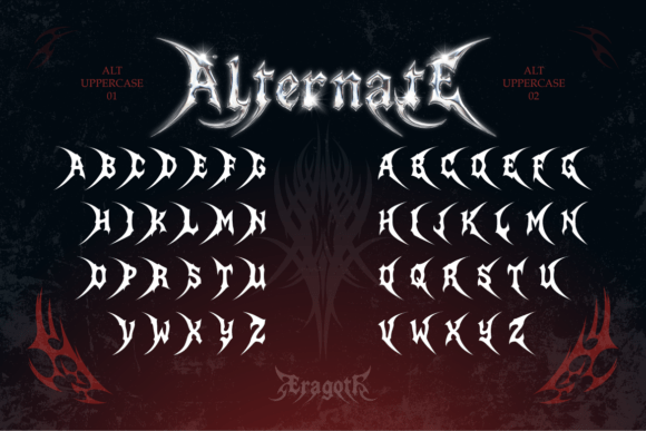 Eragoti Font PNG with transparent background - Preview 3
