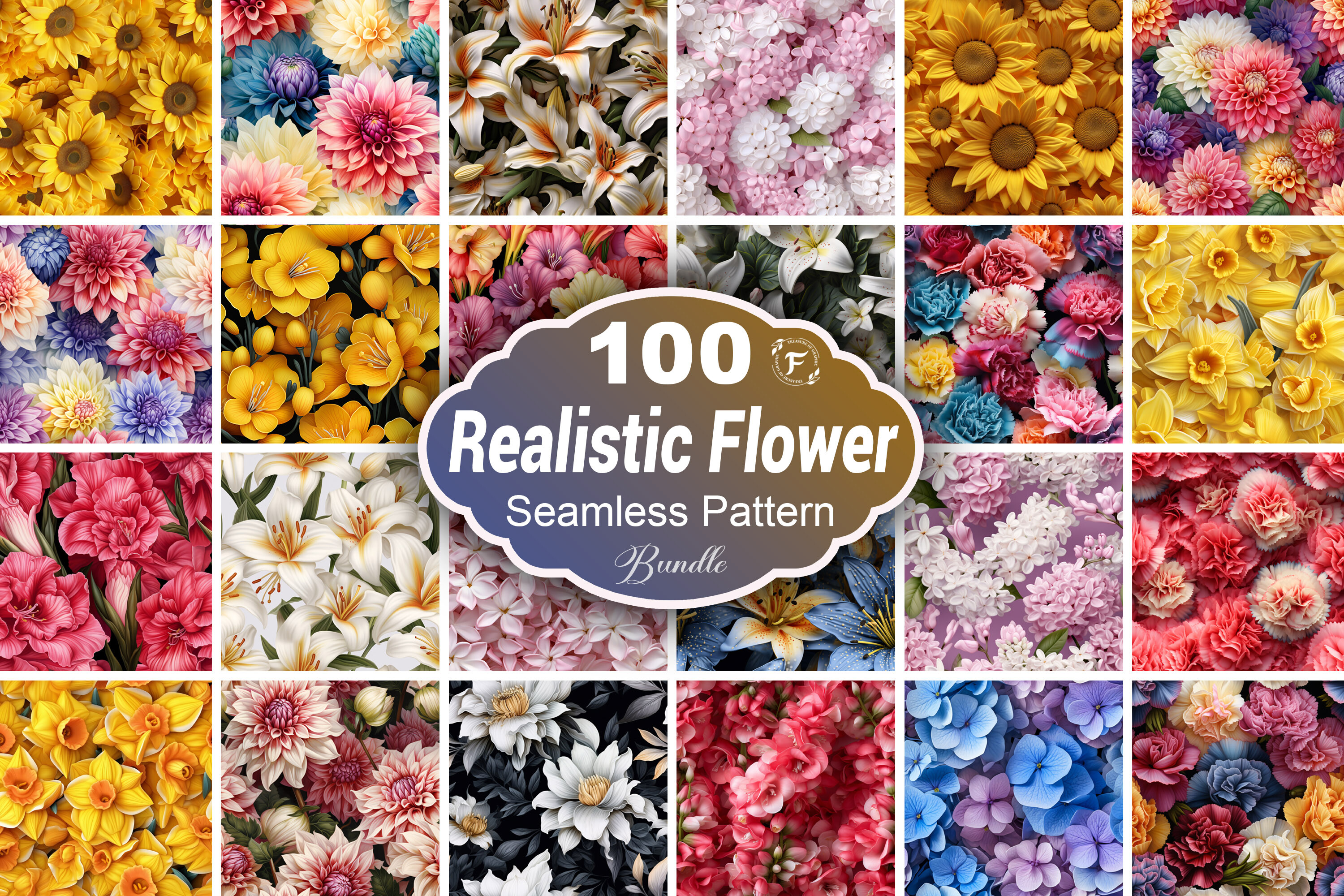 Flowers Seamless Pattern