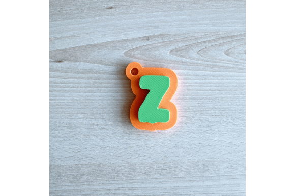 Halloween Ghost Letter Keychain STL File – A–Z 3D Printable Alphabet Tag - Image 4