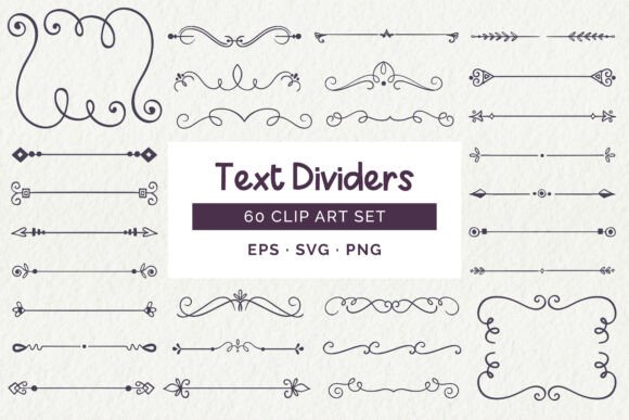 Hand-drawn Text Dividers