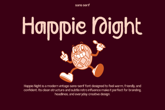Happie Night Font - Preview 1
