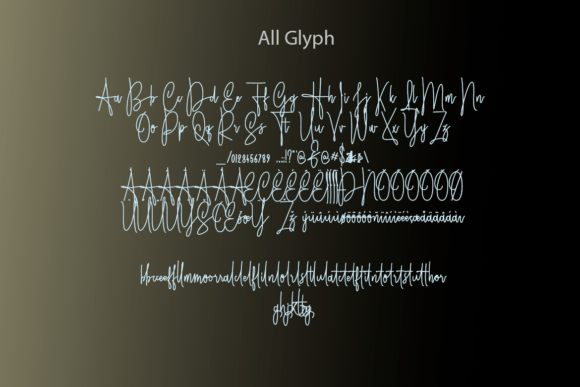 Hunting Object Font PNG with transparent background - Preview 5