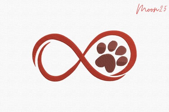Infinity Paw Love Symbol Stitch Pattern