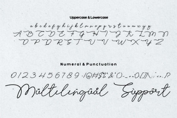 Jalry Script Font PNG with transparent background - Preview 4