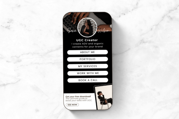 Link in Bio Landing Page Canva Template
