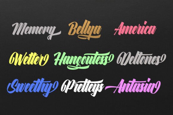 Ringstone Font PNG with transparent background - Preview 3