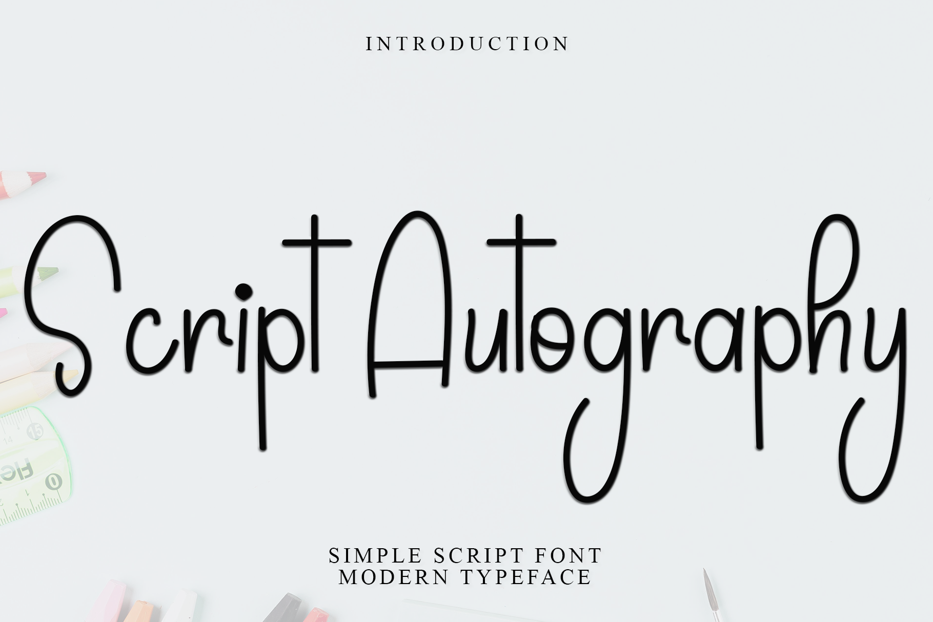 Script Autography preview: signature-style script