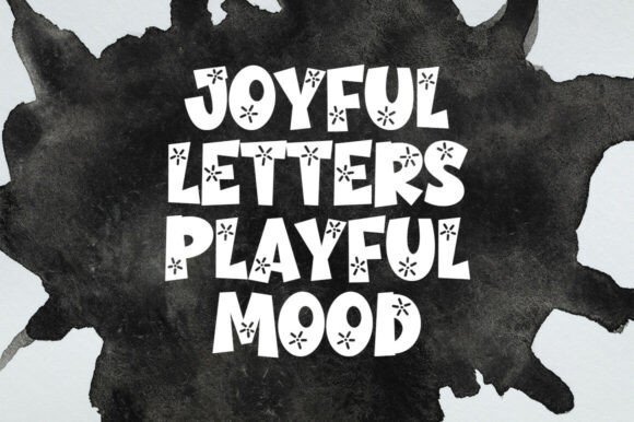 Sneaky Bloom Font PNG with transparent background - Preview 1