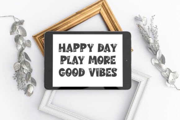 Sneaky Bloom Font PNG with transparent background - Preview 3