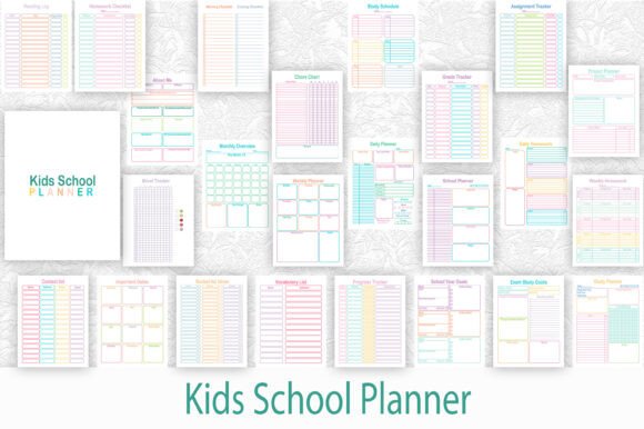 Undated 2026 Kids School Planner