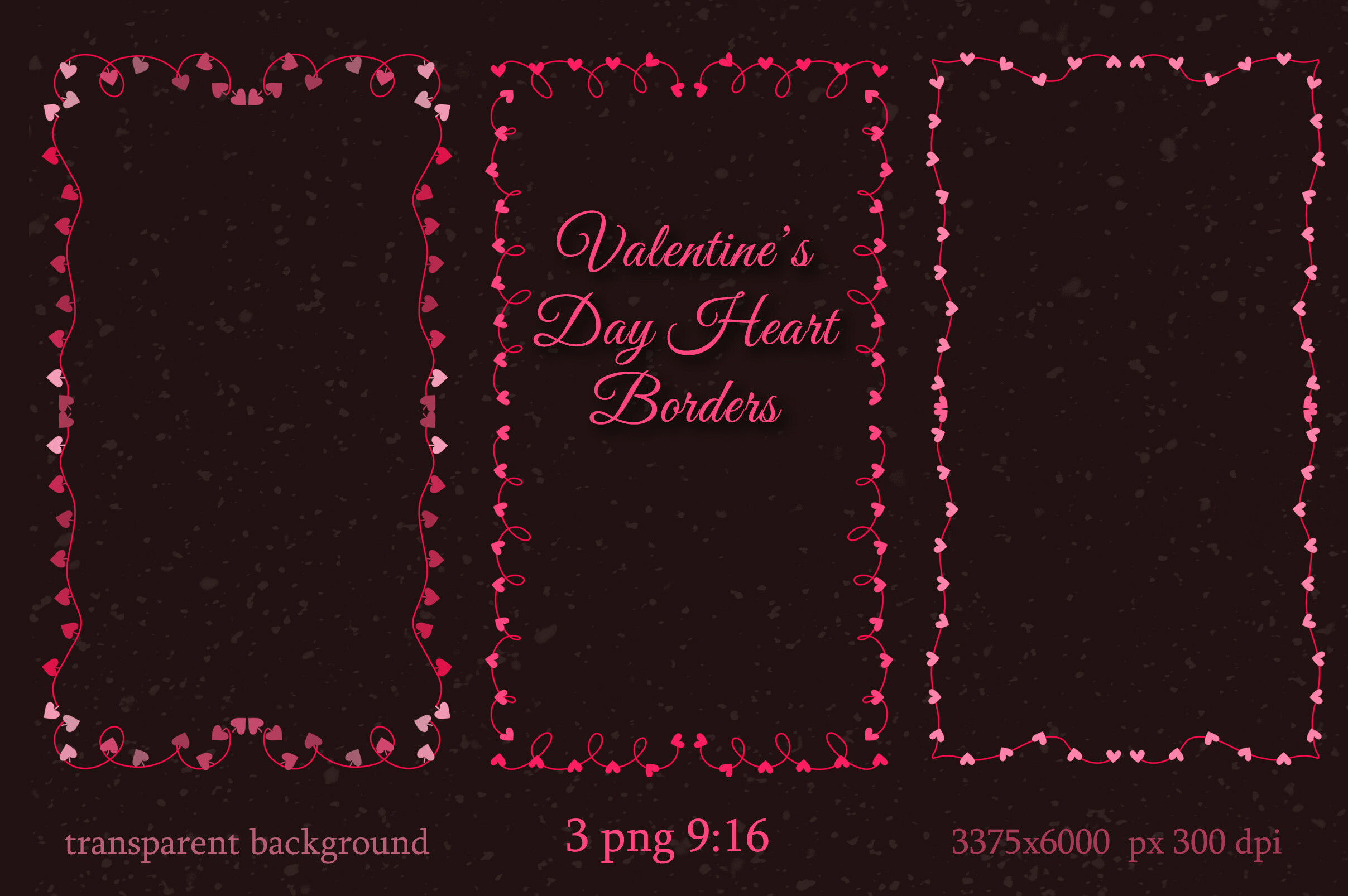 Valentine’s Day Heart Borders