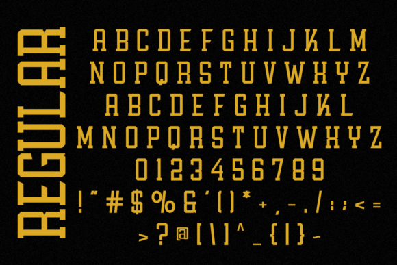 Athletic Varsity Font - Preview 1
