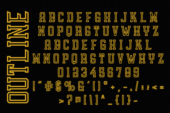 Athletic Varsity Font - Preview 4
