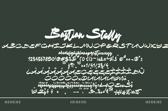 Bastian Stelly Font - Preview 3