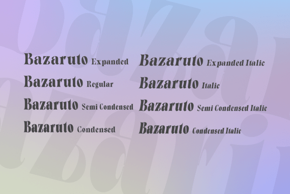 Bazaruto Font PNG with transparent background - Preview 2