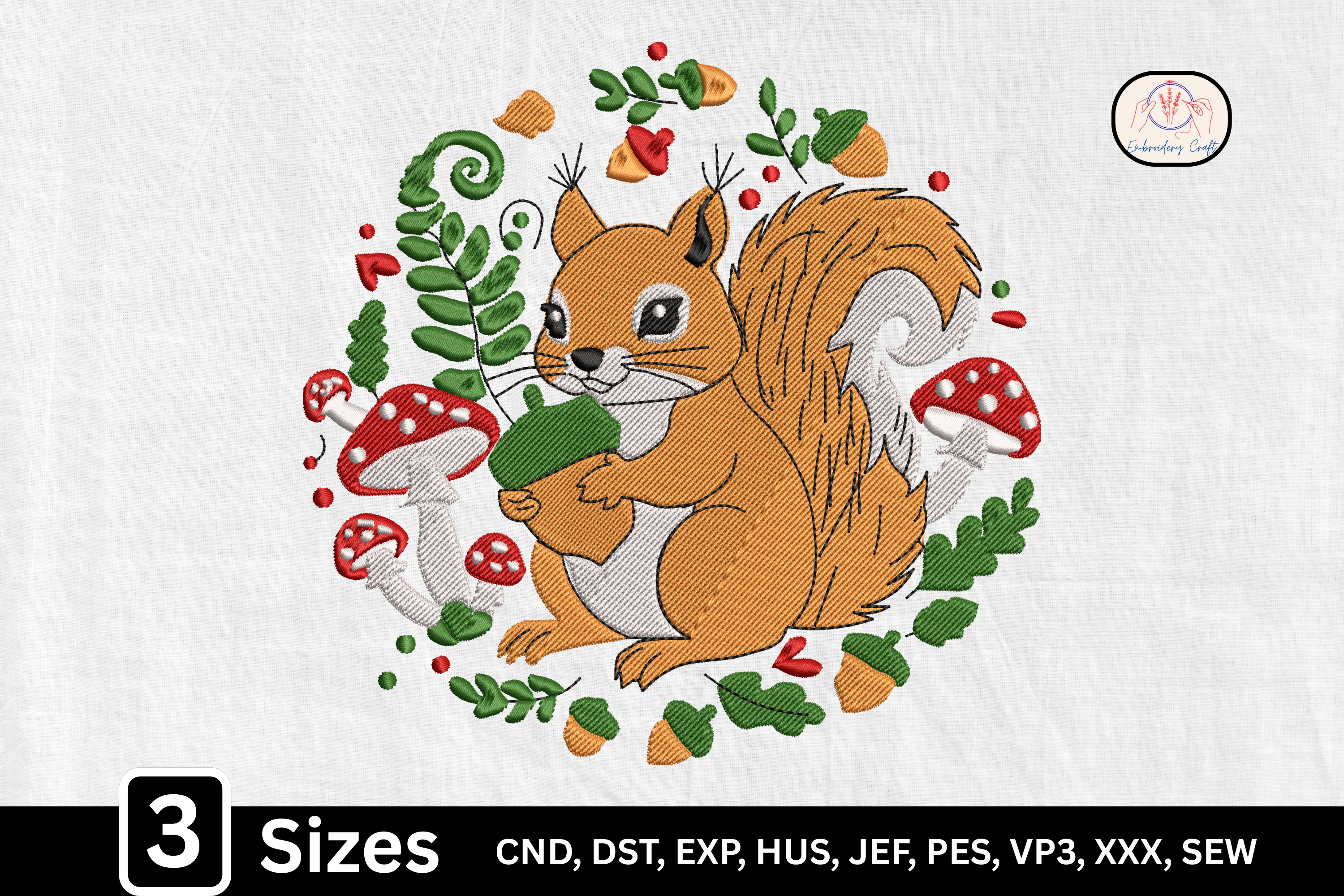 Cute Forest Animal Woodland Squirrel