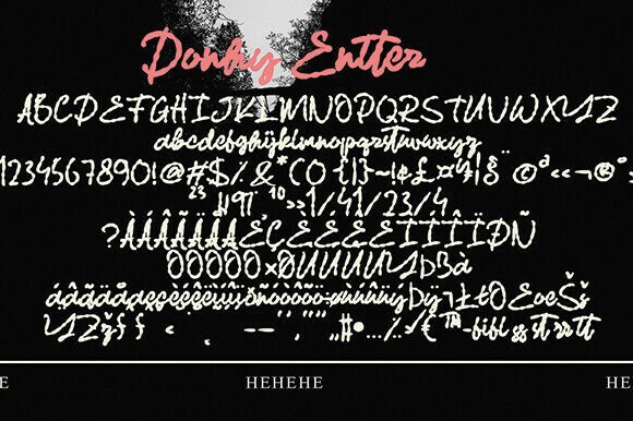 Donhy Entter Font - Preview 4