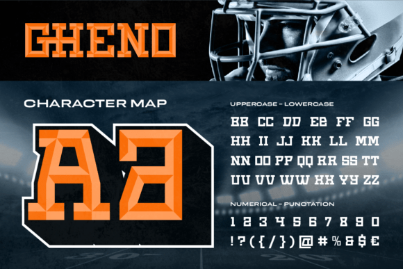 Gheno Font PNG with transparent background - Preview 2
