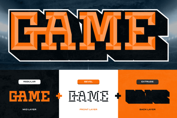 Gheno Font PNG with transparent background - Preview 6