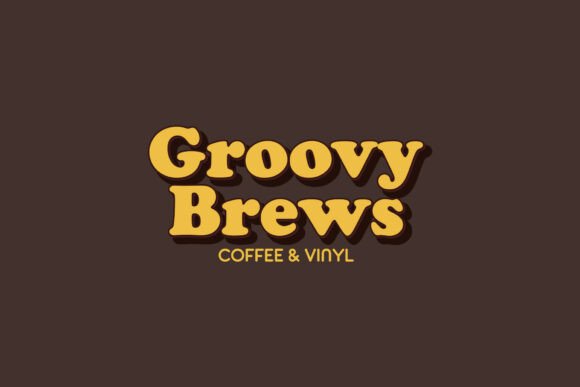 Groovy Brews Coffee and Vinyl Logo