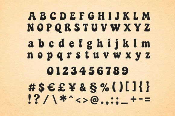 Groovy Deluxe Font PNG with transparent background - Preview 1