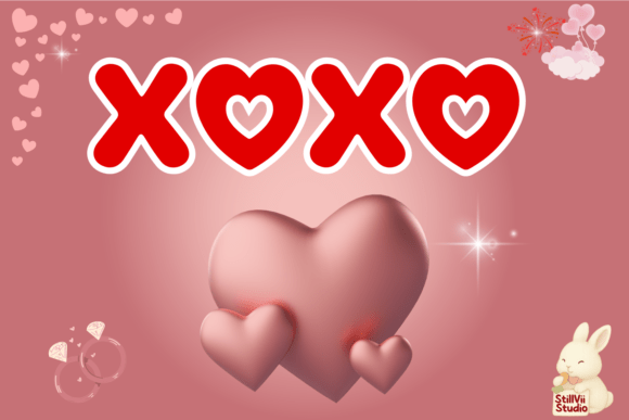 Heart Bubble Font - Preview 4