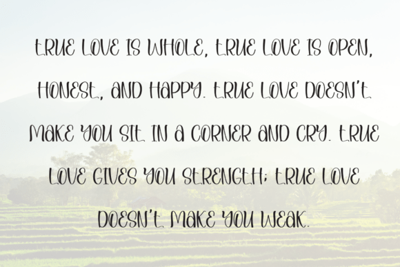 Jasmine Sweety Font font preview - 5