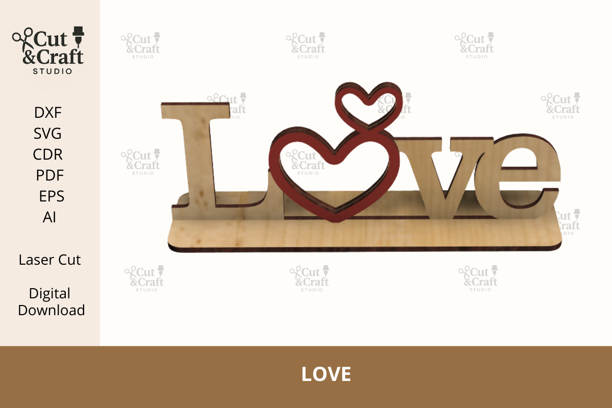 LOVE Tabletop Sign