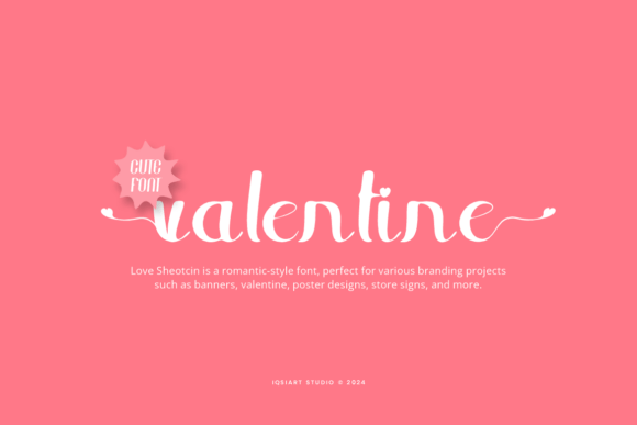 Love Sheotcin Font PNG with transparent background - Preview 1