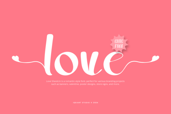 Love Sheotcin Font PNG with transparent background - Preview 2