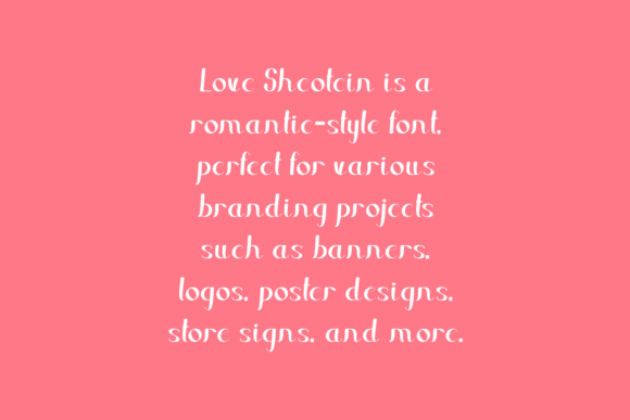 Love Sheotcin Font PNG with transparent background - Preview 4