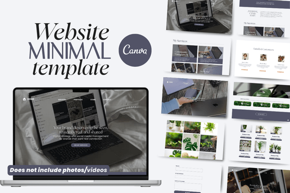 Modern Minimal Canva Website Template