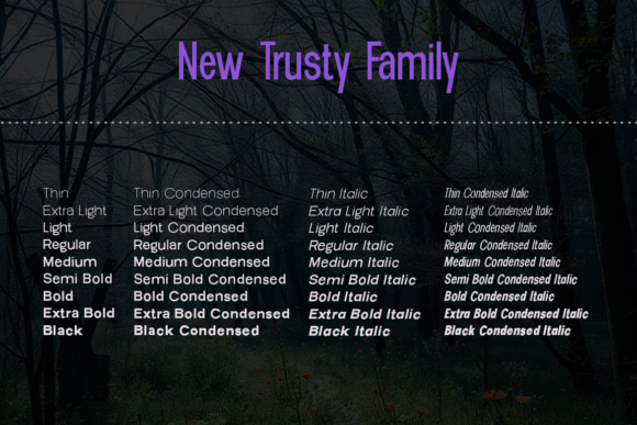 New Trusty Font PNG with transparent background - Preview 1