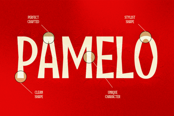 Pamelo Font PNG with transparent background - Preview 5