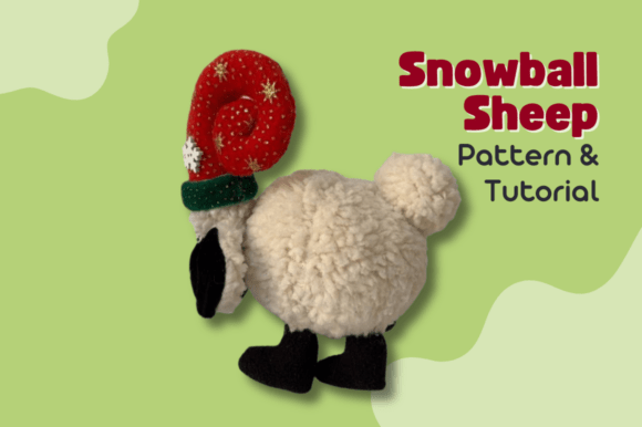 Round Sheep Plush Sewing Pattern PDF